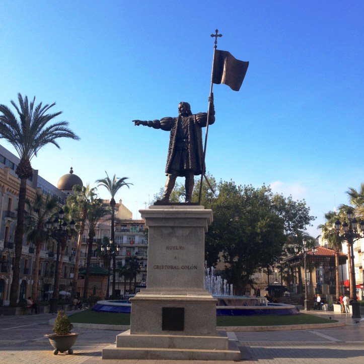 Sunny winter day in Christopher Columbus' Huelva.