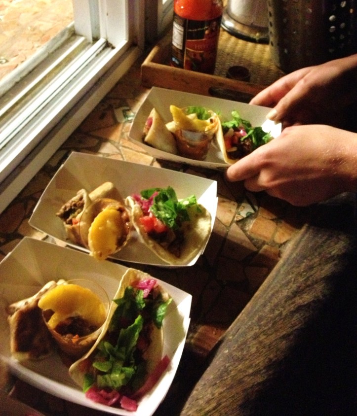 Dishcrawling al fresco at the TacoLot. 