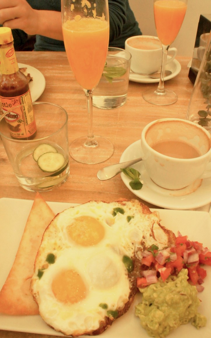 huevos rancheros at toast cafe